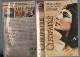 Cassette VHS-CLEOPATRE Film Aux  4 Oscars Avec Elisabeth Taylor & Richard Burton-frais D'envoi Pour La F 6.30 - Geschichte