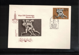 Russia USSR 1980 Olympic Games Moscow - Wrestling FDC - Summer 1980: Moscow