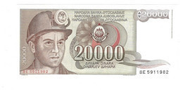 Yugoslavia 20000 Dinara 1987   95   Unc - Jugoslawien