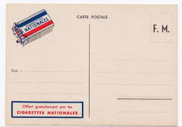 !!! CARTE DE FRANCHISE MILITAIRE DE 1940 ILLUSTREE PAR LES CIGARETTES NATIONALES - Briefe U. Dokumente