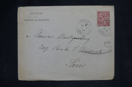 MONACO - Enveloppe Des Archives Du Palais Pour Paris En 1908 - L 153727 - Brieven En Documenten