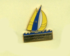 Rare Pins Bateau Voilier Club Des Supporters La Poste B537 - Correo