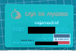 SPAIN CREDIT CARD CAJA DE MADRID - Geldkarten (Ablauf Min. 10 Jahre)