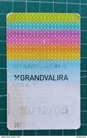 SPAIN GRANDVALIRA TICKET - Europa