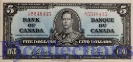 CANADA 5 DOLLARS 1937 PICK 60b XF+ - Canada