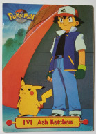 CARTE POKEMON TV1 ASH KETCHUM TOPPS - Otros & Sin Clasificación