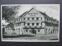 AK Weil Am Rhein Bahnhof Hotel 1935 //// D*59935 - Weil Am Rhein