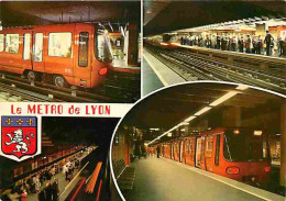 Trains - Métro - Lyon - Multivues - Blasons - CPM - Voir Scans Recto-Verso - Métro