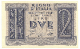 2 LIRE BIGLIETTO DI STATO FASCIO 14/11/1939 FDS-/FDS - Sonstige