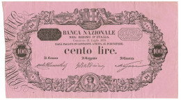 100 LIRE BANCA NAZIONALE NEL REGNO D'ITALIA 21/07/1893 BB+ - Otros & Sin Clasificación