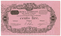 100 LIRE BANCA NAZIONALE NEL REGNO D'ITALIA 20/07/1892 BB/SPL - Otros & Sin Clasificación