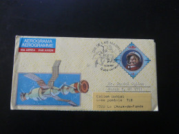 Aerogramme Entier Postal Stationery Espace Space Cuba 1991 - Noord-Amerika