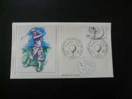 FDC Golf Edition Thiaude France 1980 (ex 1) - Golf