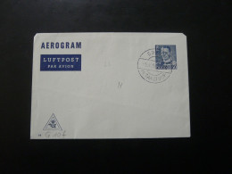 Aerogramme Entier Postal Stationery Oblit. GREVE Taastrup Danemark Denmark 1956 - Interi Postali