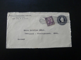 Entier Postal Stationery New York City Hall To Germany 1932 - 1921-40