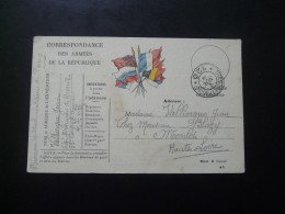 Carte De Franchise Militaire Correspondance Des Armées De La République Oblit. Trésor Et Postes 120 (ex 2) - Storia Postale