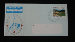 Aerogramme Entier Postal Stationery Crocodile Phare Lighthouse Nicaragua Espamer 1985 - Nicaragua