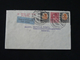 Lettre Par Avion Air Mail Cover Dutch Air Mail Siam Thailand 1938 (ex 2) - Siam