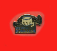 Rare Pins Musique Tambour Trompette Reveil Rumillien Rumilly B720 - Musique