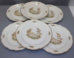 -6 ASSIETTES PLATES CERAMIQUE DIGOIN/SARREGUEMINES VIEUX MARSEILLE    E - Digoin (FRA)