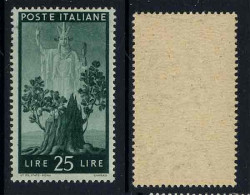 ITALIE / 1945  # 500 - 25 L. Vert Foncé ** / COTE 40.00 EUROS - Ungebraucht