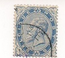 40 O 25C LICHT BLAUW LEOPOLD II-cat.40€- - 1883 Leopold II