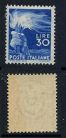 ITALIE / 1945  # 501 - 30 L. Bleu ** / COTE 470.00 EUROS - Nuevos