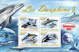 Burundi 2023 Dolphins. (236a2) OFFICIAL ISSUE - Dolphins