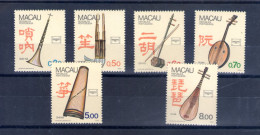 Macao. Ameripex 86. Instruments De Musiques Indigenes - Unused Stamps