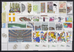 1965-2026 Bund-Jahrgang 1998 Ecken Unten Links, Komplett ** - Collections Annuelles
