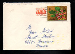 POLOGNE AFFRANCHISSEMENT COMPOSE SUR LETTRE POUR LA FRANCE 1977 - Storia Postale