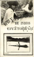 Ecuador, Tipos Y Costumbres Indios Ecuatorianos, Indians Foto Castron Leporello - Ecuador