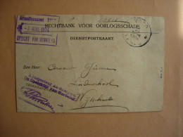 Belgique. Lettre Envoyée De Ieper (Ypres) Vers Wijtschate Le 3 Mars 1924. Dégats De Guerre. - Covers & Documents
