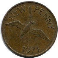 1 NEW PENNY 1971 GUERNSEY Münze #AX903.D.A - Guernesey