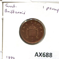 PENNY 1994 UK GBAN BRETAÑA GREAT BRITAIN Moneda #AX688.E.A - 1 Penny & 1 New Penny