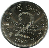 2 RUPEES 1984 SRI LANKA Coin #AZ224.U.A - Sri Lanka