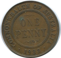 1 PENNI 1933 AUSTRALIEN AUSTRALIA Münze #AE787.16.D.A - Penny