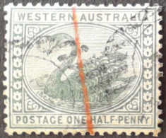 Australie Occidentale Western Australia 1885 Filigrane Couronne CA Watermark Crown CA Yvert 42 O Used - Swans