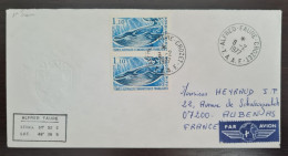TAAF,  Timbre Numéro 64 × 2 (cote  9,2€) Oblitérés De CROZET Le 8/2/1977 - Covers & Documents