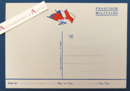● Carte Franchise Militaire Vierge 15x10.5cm - TB état - Storia Postale