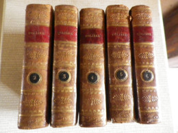 MOLIÈRE OEUVRES Veuve Dabo 1824 5 Tomes RELIÉS 2 3 4 5 6 - French Authors