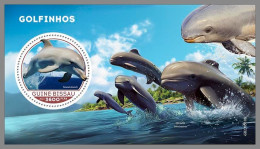 GUINEA-BISSAU 2023 MNH Dolphins Delphine S/S – OFFICIAL ISSUE – DHQ2425 - Dolphins