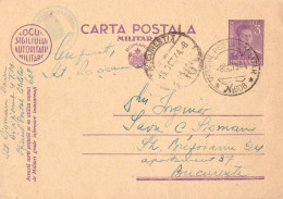 ROMANIA ( WW II ) : CARTE POSTALA MILITARA / CARTE POSTALE MILITAIRE / MILITARY POSTCARD - 1944 (an961) - Ganzsachen