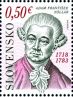 Slovakia - 2018 - Personalities - Adam František Kollár, Historian And Lawyer - Mint Stamp - Nuovi