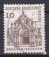 Berlin West, 1965, Architecture/Zwinger Pavillion Dresden, 10pf, USED - Oblitérés
