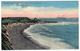 Clover Point Target Range And C. P. R. Steamer - VICTORIA B.C. - 1930s - Victoria