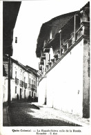 Ecuador, QUITO, La Españolísima Calle De La Ronda (1950s) RPPC Postcard - Ecuador