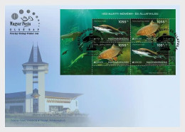 Hungary Hongrie Ungarn 2024 Europa CEPT Underwater Flora And Fauna Fishes Block FDC - FDC