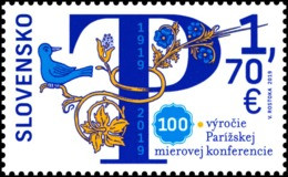 Slovakia - 2019 - 100th Anniversary Of The Treaties Of Paris - Mint Stamp - Nuovi