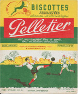 Buvard Annees  50's NEUF BISCOTTES  PELLETIER 27 LE FOOTBALL - Zwieback